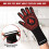 Grill Gloves Black Oven Mitt Set with Storage Hook 5