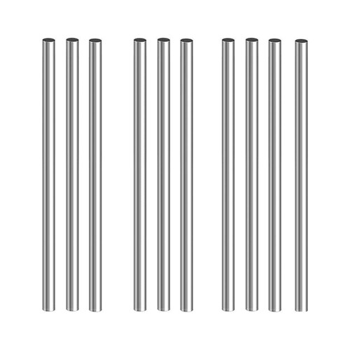 304 Stainless Steel Round Rod 3mm x 200mm 10Pcs