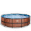 EXIT TOYS EXIT Wood Pool 16ft x 48in with Sand Filter Pump – Brown 4