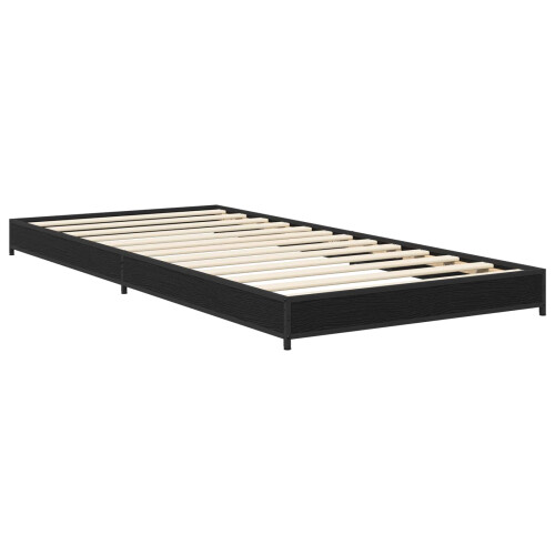 VidaXL vidaXL Bed Frame Black Oak 80 x 200 cm Engineered Wood 1