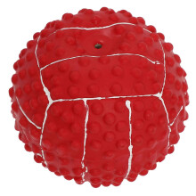 Pet Molar Bite Toy for Dog Tooth Cleaning And Gum Massage Indoor Outdoor 2Pcs Red