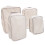Travel Compression Cubes Beige Polyester 4 Pcs 4