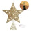 Gold Star Tree Topper with LED Lights and Glitter 1