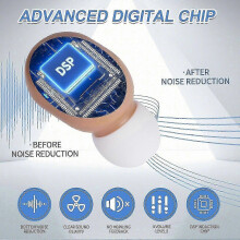 2026 Best!! 2025 New CIC Noise Cancelling Hearing Aid for Elderly Rechargeable Amplifier Suitable for Hearing Impaired Groups