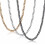 Cuban Link Chain for Men Silver Black Gold 20mm 7