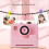 Kids Instant Print Camera 1080P Pink 6
