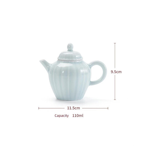 Celadon Blue Chinese Ceramic Teapot Set for Oolong Tea 1