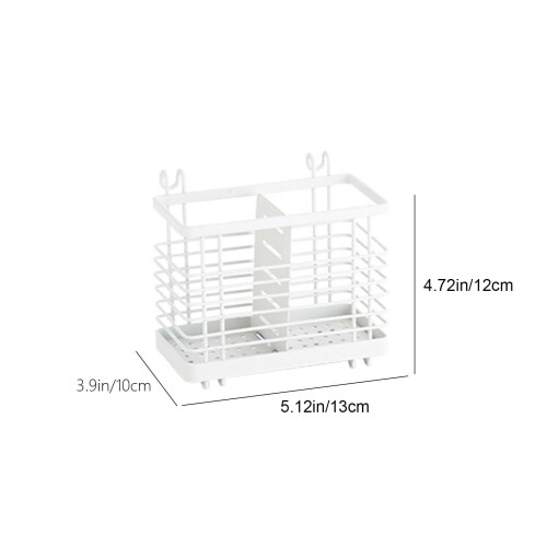 Iron Wall-Mounted Utensil Holder for Chopsticks and Spoons 2