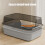 Grey Semi-Enclosed Cat Litter Box with High Sides and 6