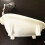 Mini baignoire pour accessoires de maisons de poupées,-Blanc 6