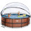 EXIT TOYS EXIT Wood Pool 15ft x 48in with Sand Filter Pump and Dome – Brown 8