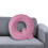 Almohada de pana rosa con forma de letra para abrazar Q1pc 1
