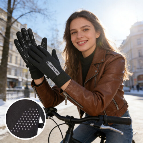 Winter Touchscreen Gloves Fleece-Lined Thickened 2