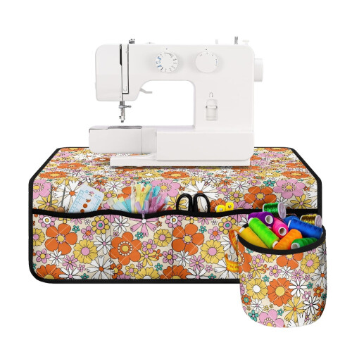 Daisy Flower Sewing Machine Mat Small Cylinder Design 1 1