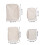 Travel Compression Cubes Beige Polyester 4 Pcs 2