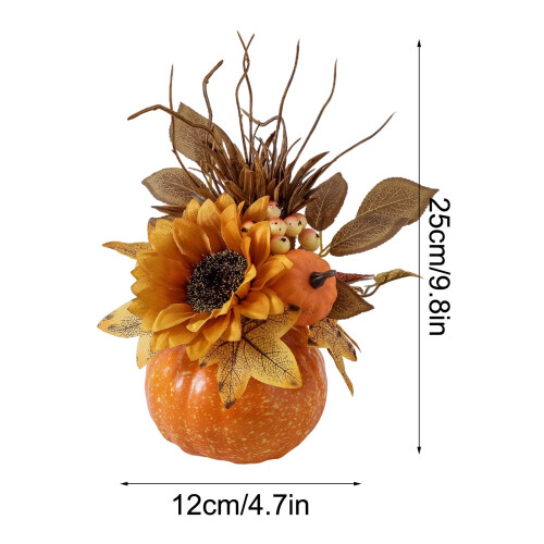 Halloween Pumpkin Decor Foam Jack-O-Lantern 12cm 2