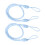Rope Curtain Tiebacks with Tassels Blue 2 pcs 70 cm 4