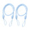 Rope Curtain Tiebacks with Tassels Blue 2 pcs 70 cm 5