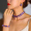 Women's rectangular imitation crystal jewelry set 6