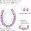Women's rectangular imitation crystal jewelry set 4