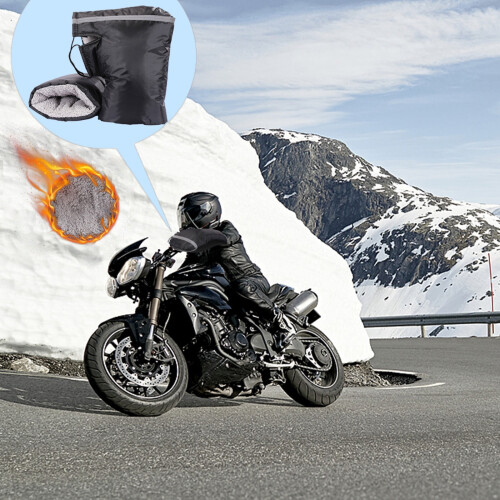 Motorcycle Handlebar Muffs Windproof Waterproof 1 Pair 2