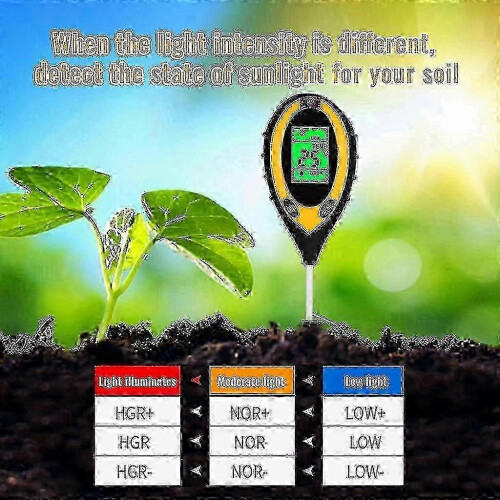Intelligent Soil Detector 4 In 1 Digital Tester Moisture Light Ph Temperatur_m24 2