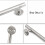 Shower Door Handle Stainless Steel 2 Pack 3