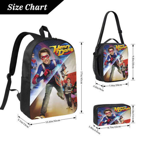 Henry Danger Backpack Set with Lunch Bag and Pencil Case 2