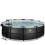 EXIT TOYS EXIT Black Leather Pool 16ft x 48in with Sand Filter Pump and Dome and Accessory Set – Black 5