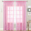 Sheer Linen Curtains Semi-Transparent 1 Panel Rod Pocket 4