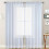 Sheer Linen Curtains Semi-Transparent 1 Panel Rod Pocket 7