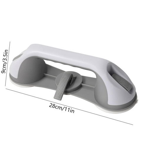 Suction Cup Grab Bar for Bath Non-Slip Removable 3.5x11 1