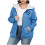 Women's Fleece-Lined Hooded Full-Zip Sweatshirt Oversized 2