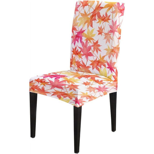 Maple Chair Covers Autumn Leaves 6-Pack 2