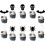 Halloween Cupcake Toppers Spider Skull Bat Ghost 12 Pcs 5