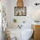 Toile murale rustique en coton, style vintage, fleurs et papillons. 5