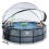 EXIT TOYS EXIT Stone Pool 14ft x 48in with Sand Filter Pump and Dome – Grey 8
