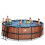 EXIT TOYS EXIT Wood Pool 15ft x 48in with Sand Filter Pump – Brown 6