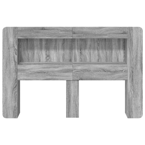 VidaXL vidaXL Headboard Cabinet with Storage Grey Sonoma Engineered Wood 1
