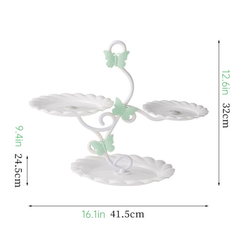 3-Tier Dessert Stand Luxury Pastry Tray Type 9 1