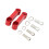 Motorcycle Mirror Mount Extender Bracket Red 5