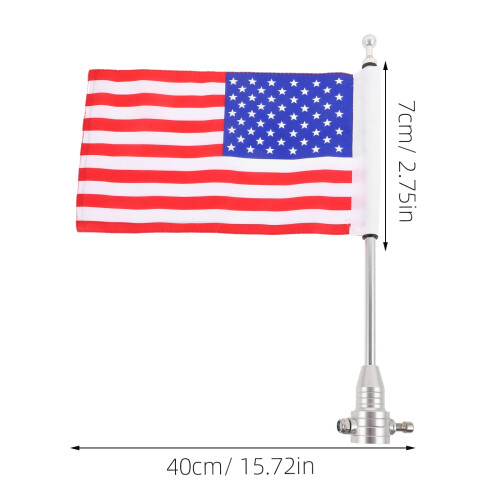 Heavy Duty Motorcycle Flagpole Mount 1 Piece 1