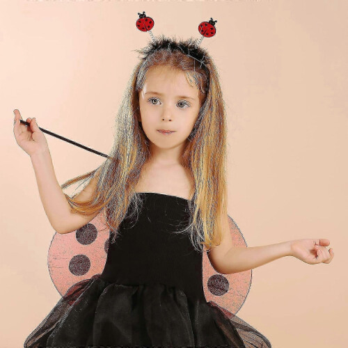 Fairy Costume Set with Butterfly Wings, Tutu, Magic Wand, Headband 2