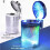 LED Car Ashtray with Lid Portable Mini Trash Can 4