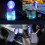 LED Car Ashtray with Lid Portable Mini Trash Can 8