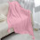 Knitted Sofa Blanket Pink Acrylic 100x70x5cm 5