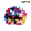 Pompon glitterati da 1,5 cm, 1000 pezzi, colori assortiti 8
