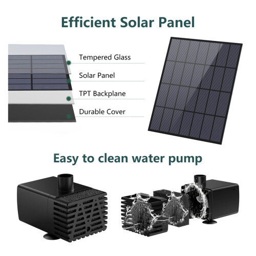 Solar Water Pump Kit 10W with 6 Nozzles 2
