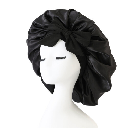 Satin Bonnet for Sleeping Adjustable Double-Layered with 2