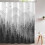 Κουρτίνα ντους Black Misty Forest σε γκρι χρώμα Ombre 72x72 ίντσες 5